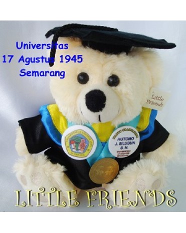 Boneka Wisuda Universitas 17 Agustus 1945 Semarang (25 cm)